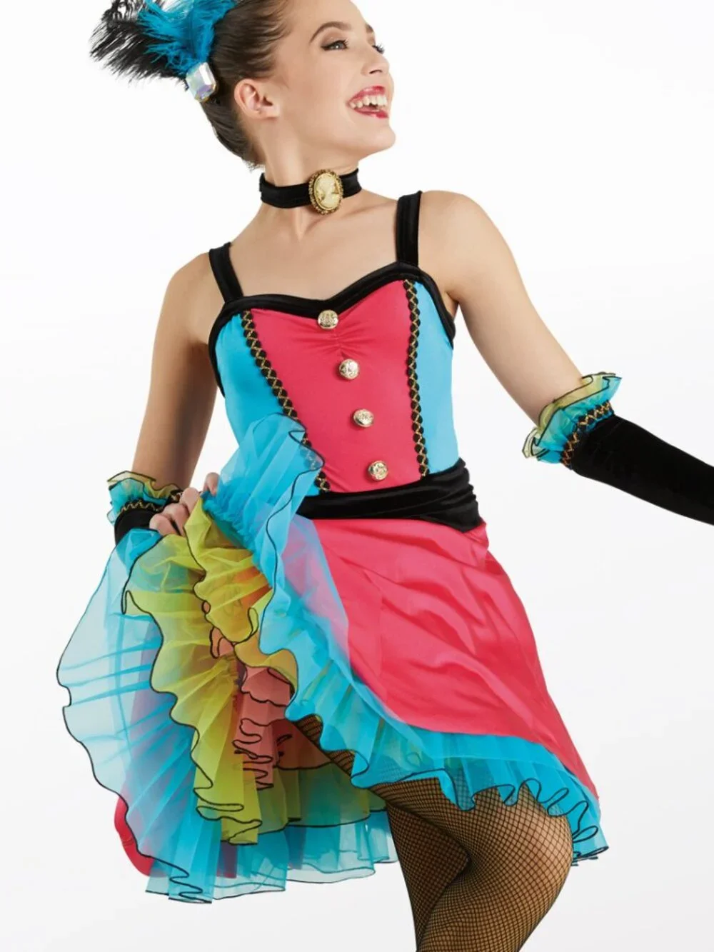 GENUINE Weissman Can Can Dance Costume 10994 SIZE XL CHILD